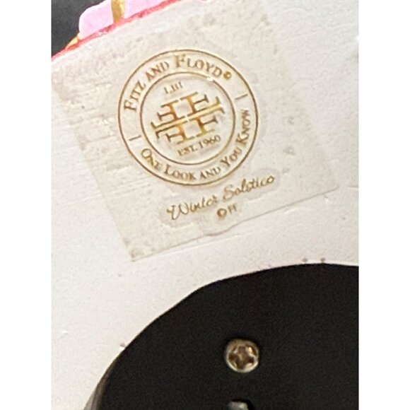 NWOB Fitz and Floyd Holiday Home 10.75" Hand-Painted Santa Musical Figurine - Picture 9 of 10